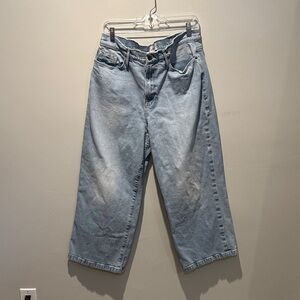 Frame Denim Ali Wide Crop Jean sz 33